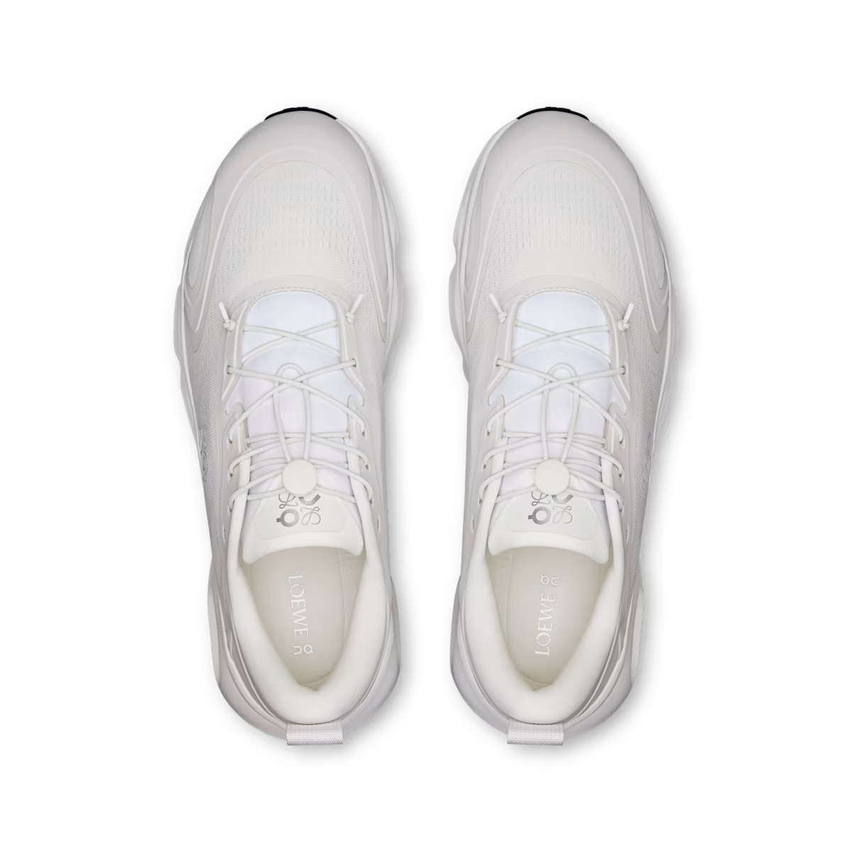 Sneaker Loewe x ON Cloudsolo Blanc Gris Clair — Chaussure Luxe Running