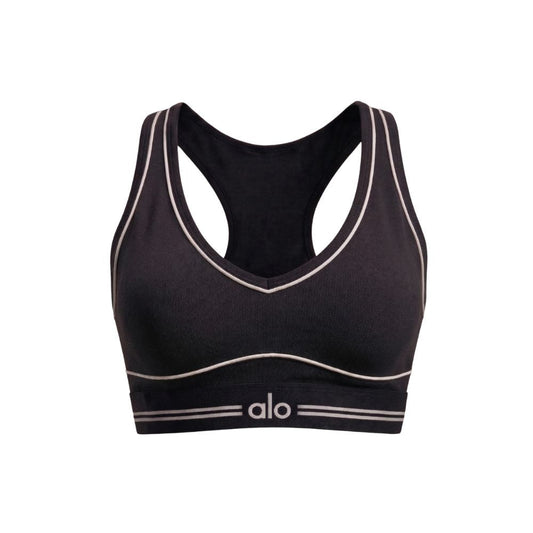 Brassière Airbrush Alo Yoga Noir — Sport Femme Running
