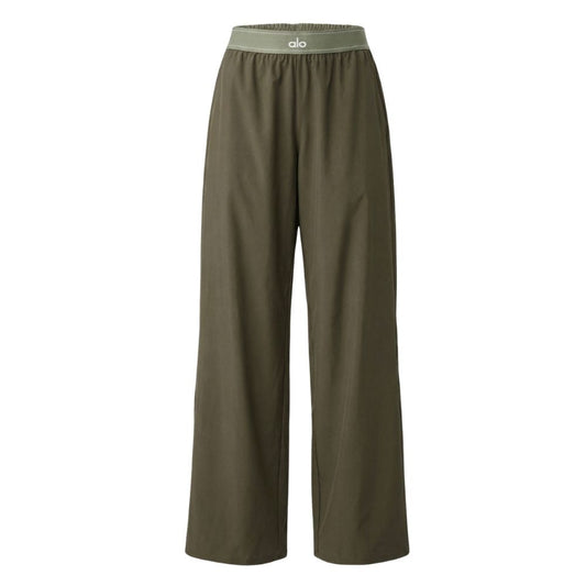 Pantalon Suit Up Alo Yoga Vert — Tenue Yoga Sport Femme