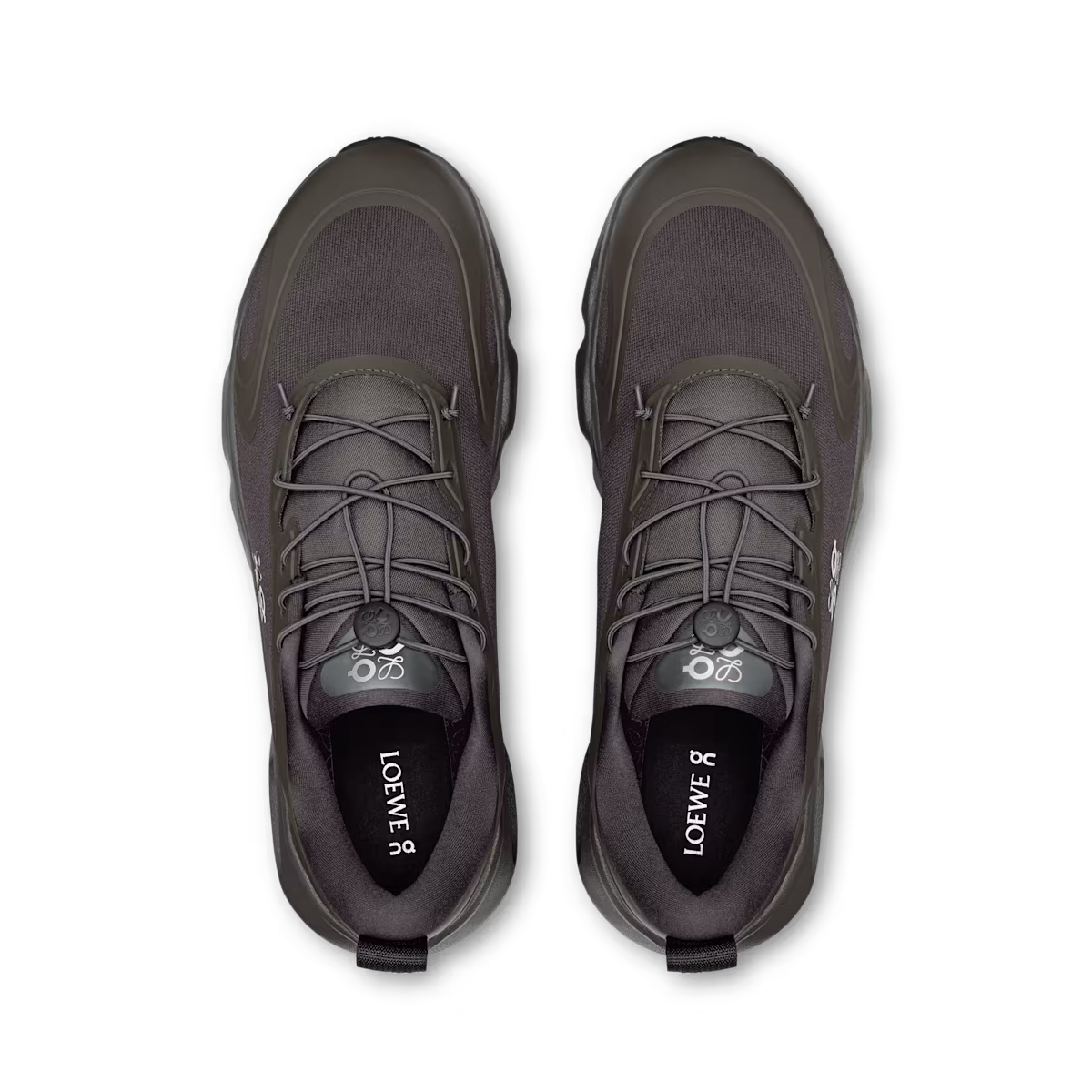 Sneaker Loewe x ON Cloudsolo Marron Noir — Chaussure Luxe Running