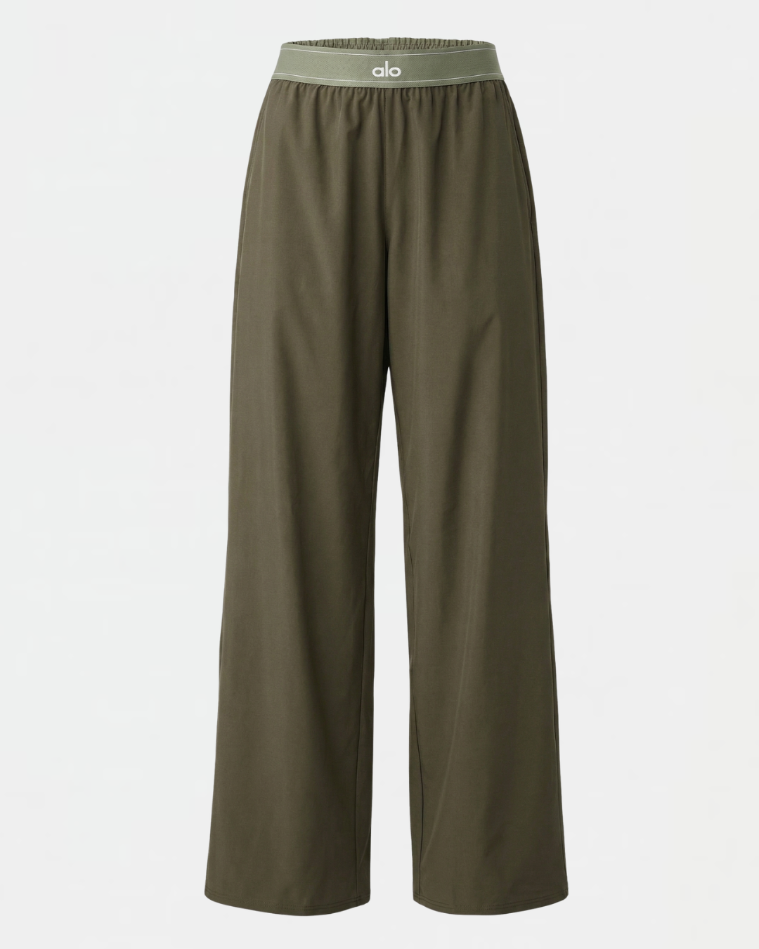 Pantalon Suit Up Alo Yoga Vert — Tenue Yoga Sport Femme