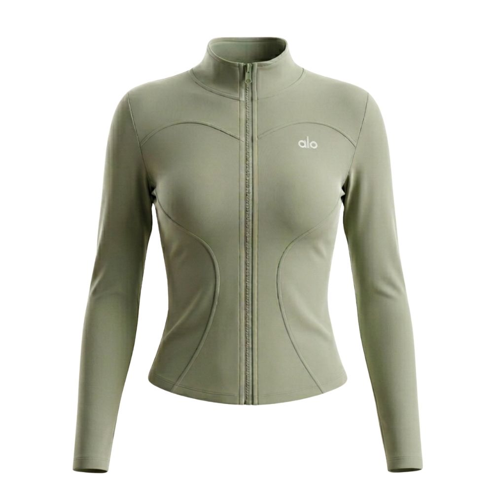 Gilet Suit Up Alo Yoga Vert — Vêtement Sport Femme