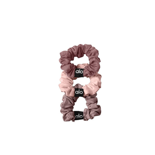 Scrunchie Alo Yoga 3-Pack Rose Champignon — Accessoire Beauté Femme
