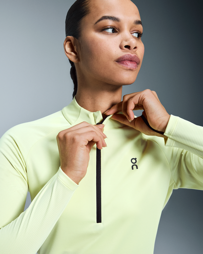 T-Shirt Climate ON Running Vert Jaune — Vêtement Running Sport