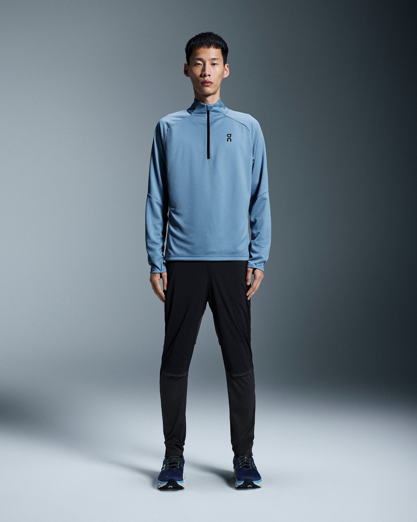 T-Shirt Climate ON Running Bleu Marine — Vêtement Running Sport