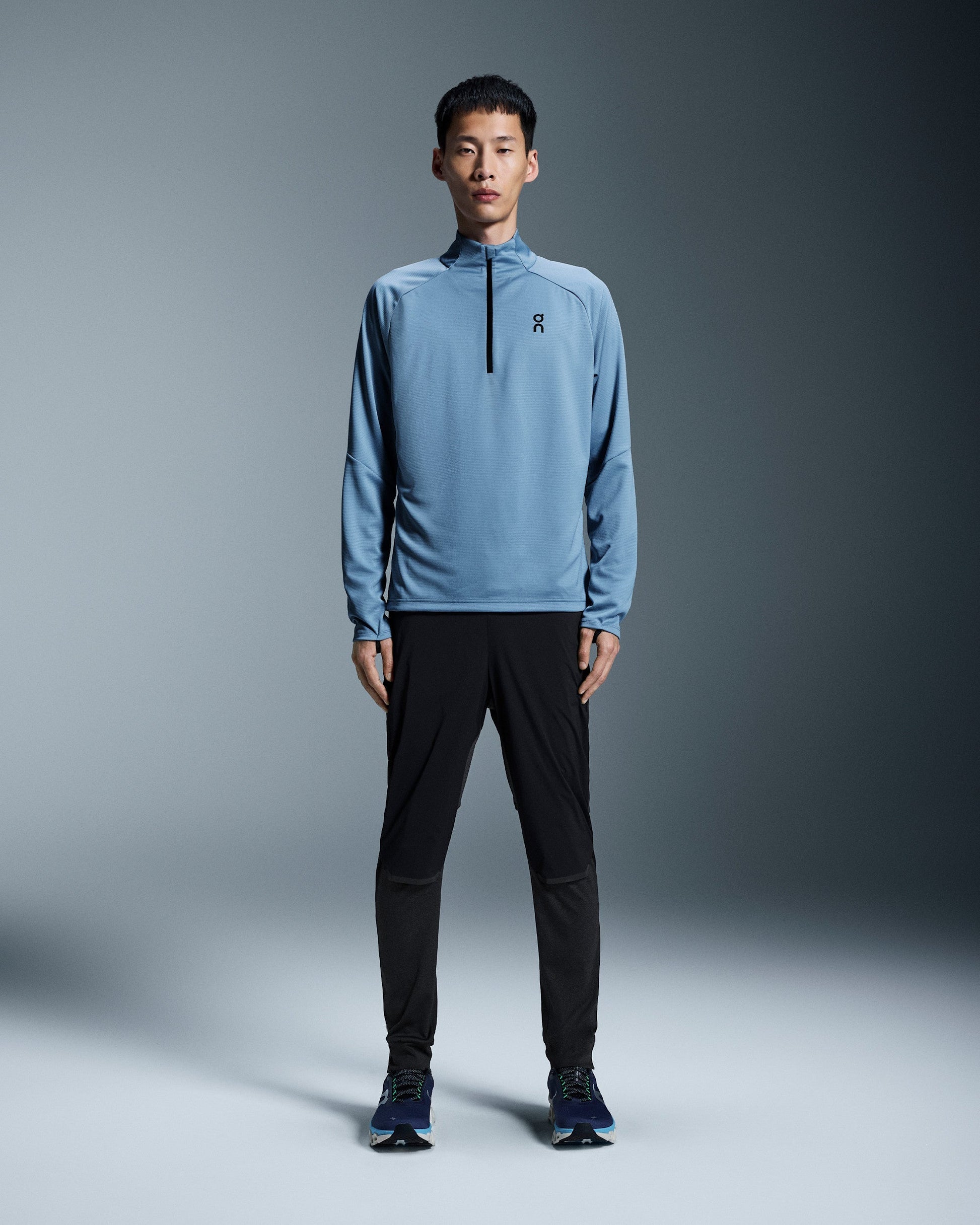 T-Shirt Climate ON Running Bleu Marine — Vêtement Running Sport