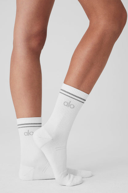 Chaussettes ON Running Performance Blanches — Accessoire Running Sport