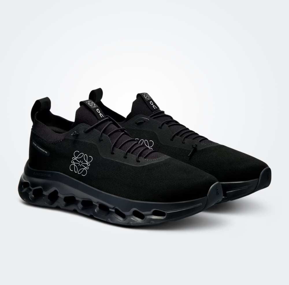 Sneaker Loewe x ON Cloudtilt Noir 2.0 — Chaussure Luxe Running