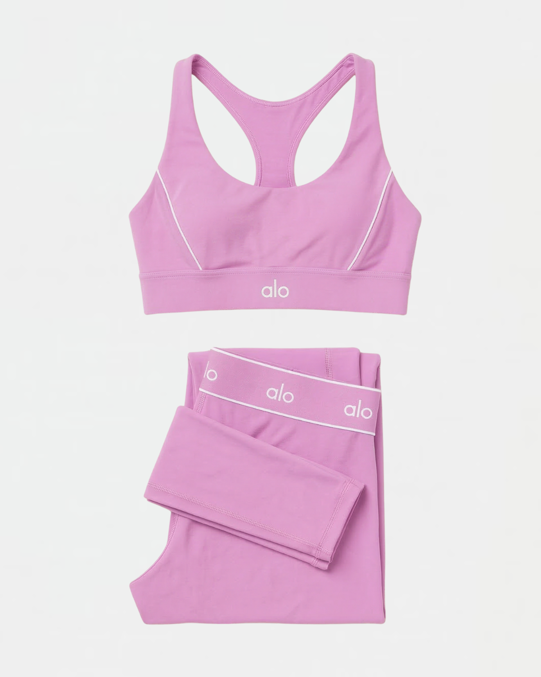 Ensemble Suit Up Alo Yoga Rose — Tenue Yoga Sport Femme