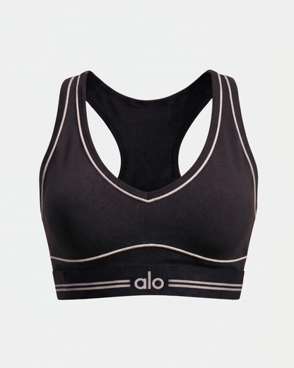 Brassière Airbrush Alo Yoga Noir — Sport Femme Running