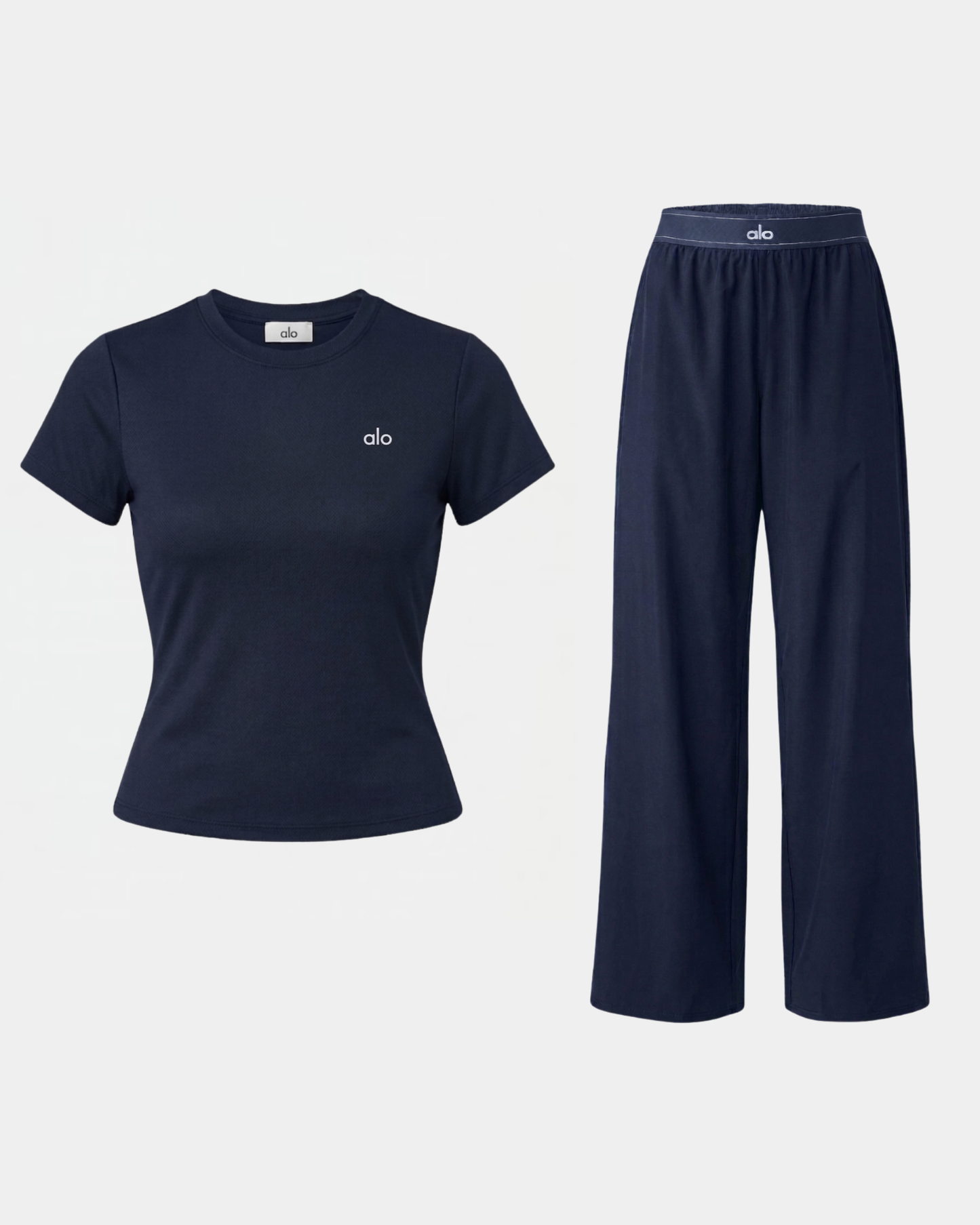 Ensemble Sport Alo Yoga Bleu — Tenue Sport Femme
