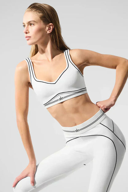 Ensemble Suit Up Alo Yoga Blanc — Tenue Yoga Sport Femme