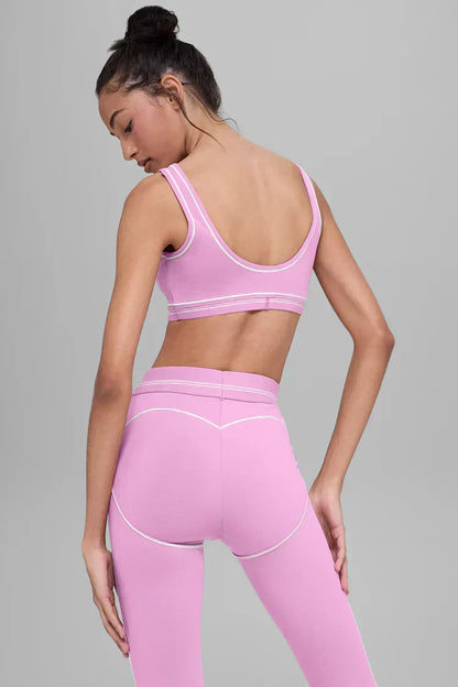 Ensemble Suit Up Alo Yoga Rose — Tenue Yoga Sport Femme