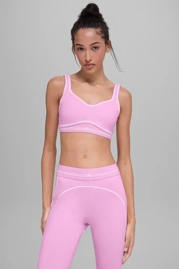 Ensemble Suit Up Alo Yoga Rose — Tenue Yoga Sport Femme