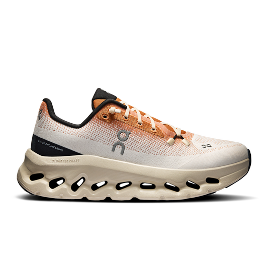 Basket ON Running Cloudtilt Blanc Orange — Chaussure Sport CloudTec