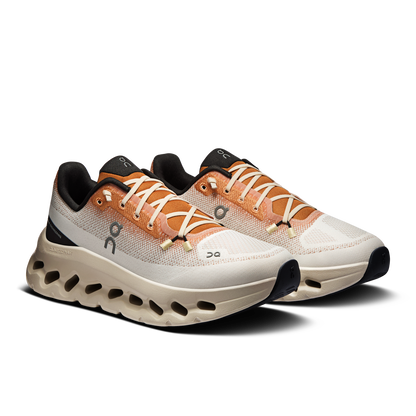 Basket ON Running Cloudtilt Blanc Orange — Chaussure Sport CloudTec