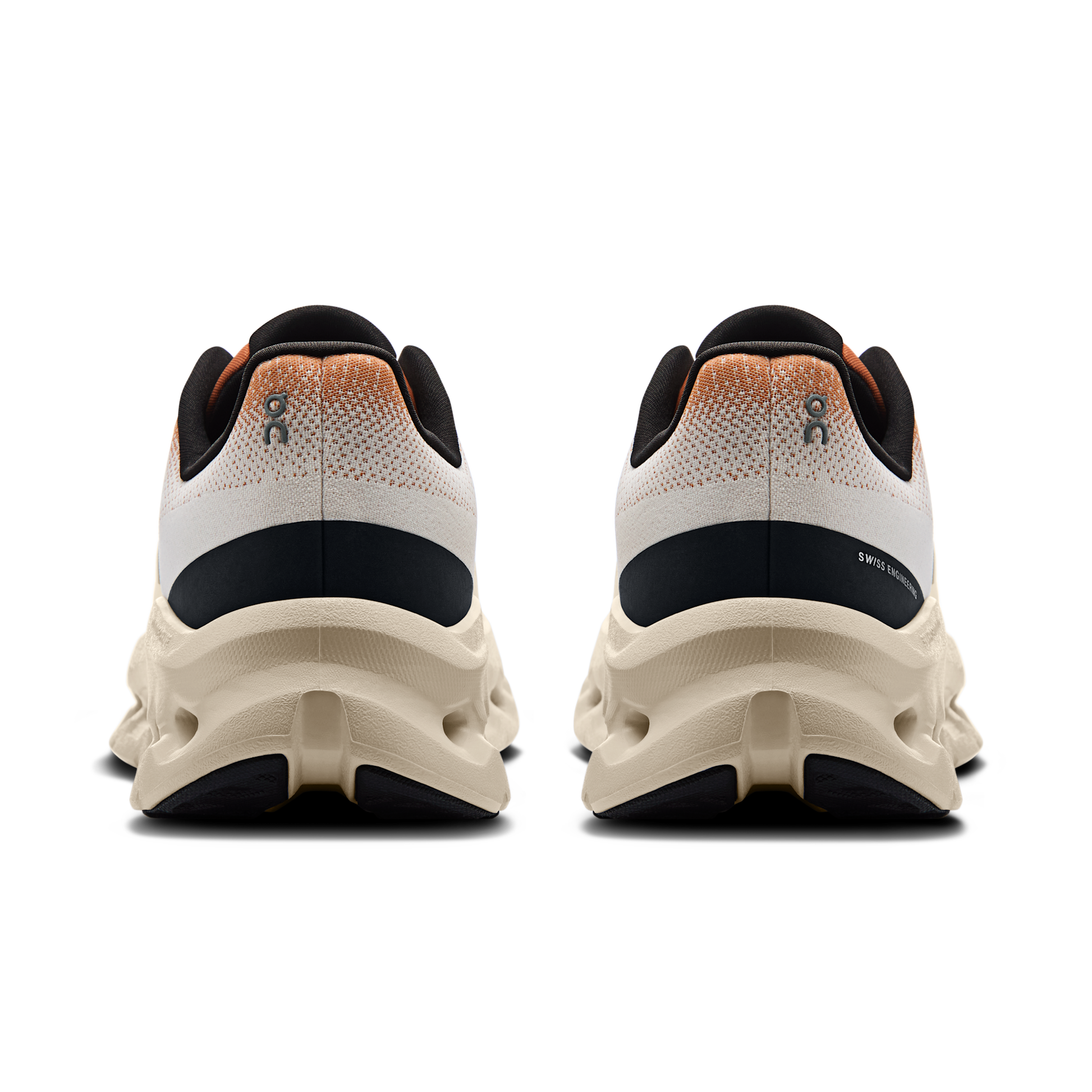 Basket ON Running Cloudtilt Blanc Orange — Chaussure Sport CloudTec
