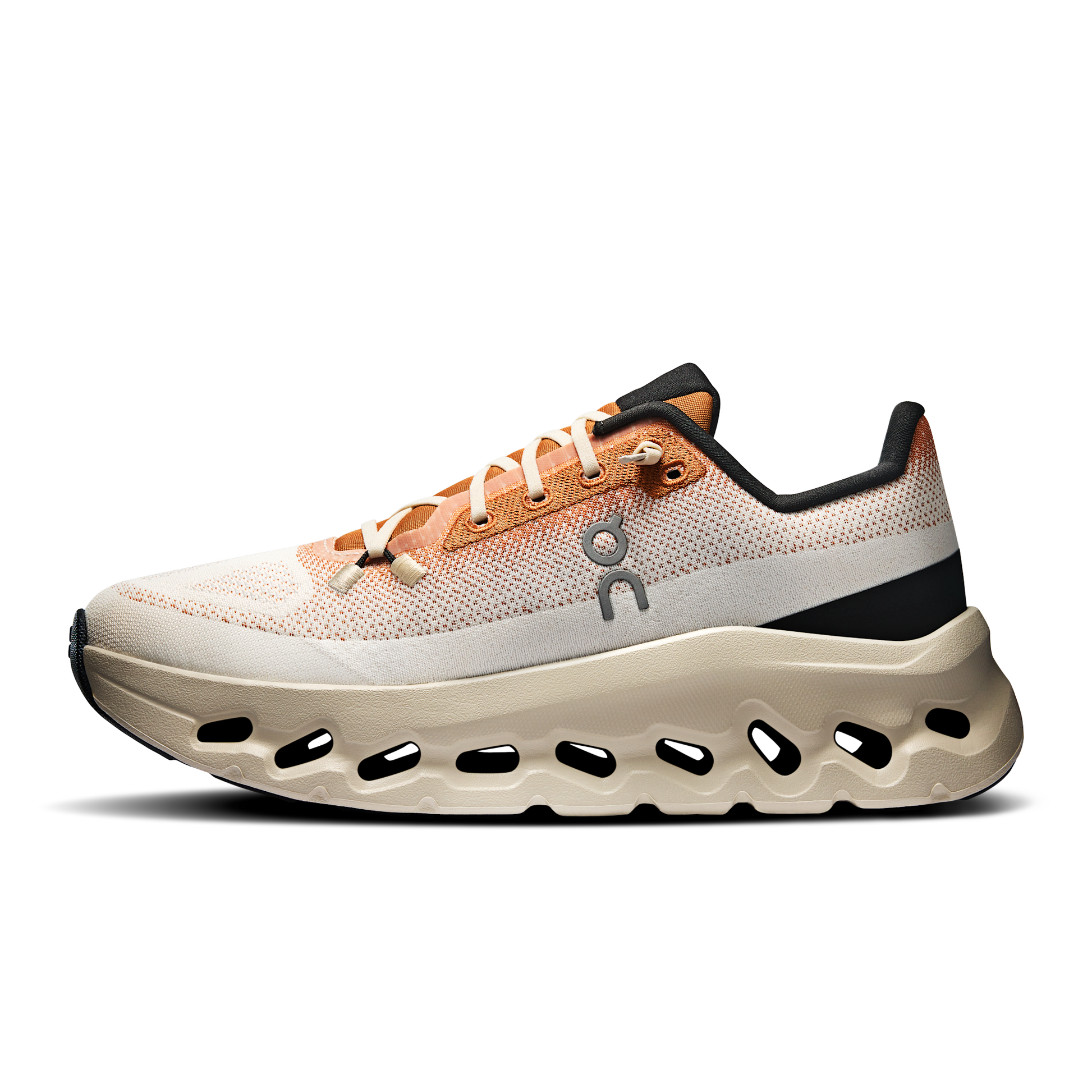 Basket ON Running Cloudtilt Blanc Orange — Chaussure Sport CloudTec