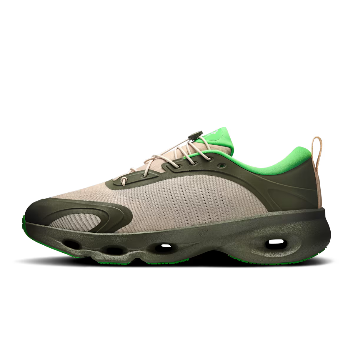 Sneaker Loewe x ON Cloudsolo Kaki Sable — Chaussure Luxe Running