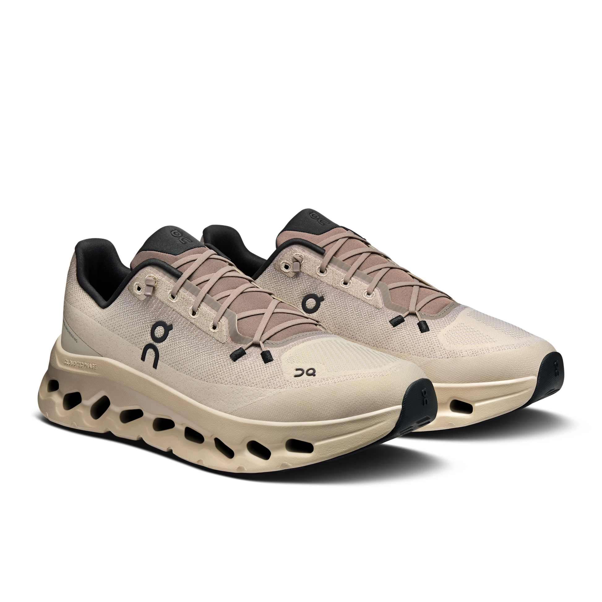 Basket ON Running Cloudtilt Crème — Chaussure Sport CloudTec