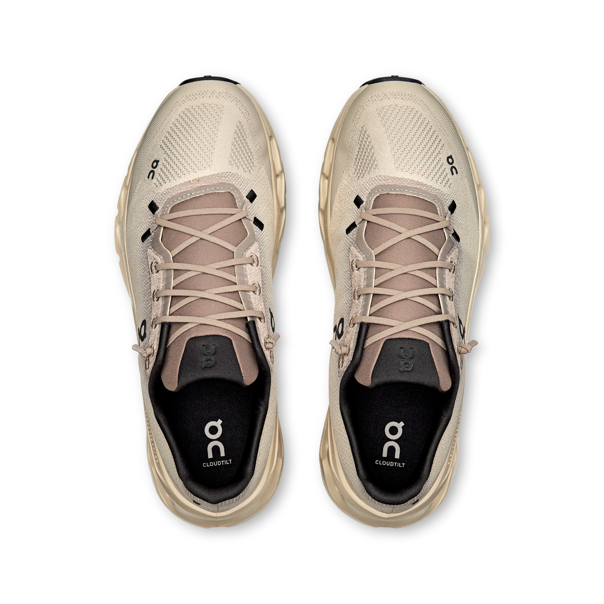 Basket ON Running Cloudtilt Crème — Chaussure Sport CloudTec