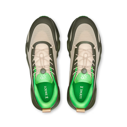 Sneaker Loewe x ON Cloudsolo Kaki Sable — Chaussure Luxe Running