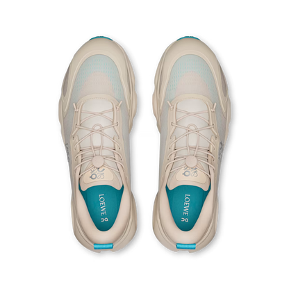 Sneaker Loewe x ON Cloudsolo Sable Turquoise — Chaussure Luxe Running