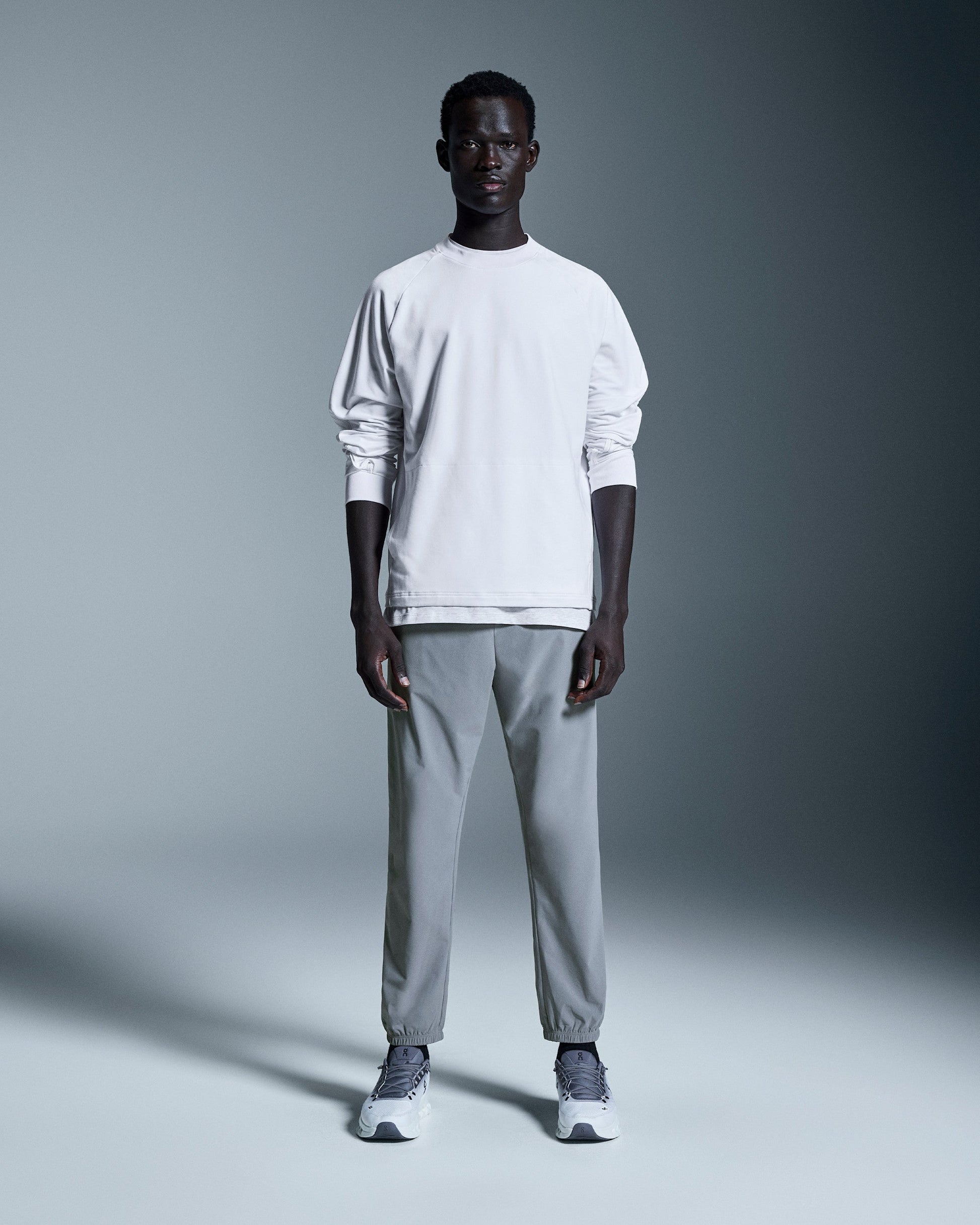 Pantalon Focus ON Running Gris — Sport Running Homme